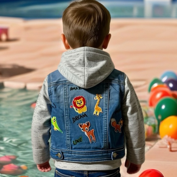 Denim patch jacket - Picture 2 of 5